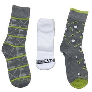 PGA TOUR Clubhouse Crew Athletic Low Rider 3 Pack Men's Golf Socks Gift Set